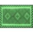 thumbnail image 1 of Ahgly Company Indoor Rectangle Oriental Emerald Green Traditional Area Rugs, 6' x 9', 1 of 4