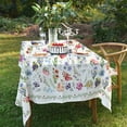 thumbnail image 2 of Floral Tablecloth,FloralPrint Tablecloth for Rectangle Tables 60 x 84,Perfect for Kitchen Dinner,Restaurant ,Holiday Picnic Table Cover, 2 of 5