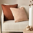 thumbnail image 2 of Bouclair Rust Jacin Decorative Pillow 20x20 in (51x51 cm), 2 of 10