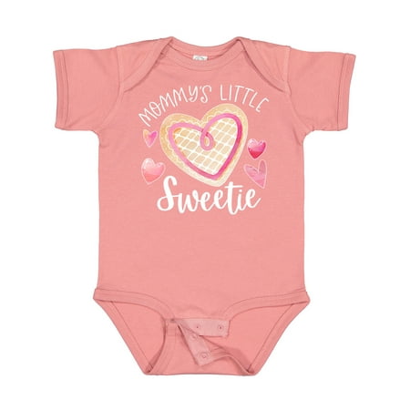 

Inktastic Mommy s Little Sweetie with Pink Heart Cookie Gift Baby Boy or Baby Girl Bodysuit