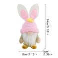 thumbnail image 3 of LEWEEN 2 Pcs Easter Gnome Figurines Faceless Dolls, Soft Polyester Plush Table Decorations, Holiday Gifts Ornaments for Home Easter Party Festive Companions Multicolor Spring Decor, 3 of 6