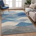 thumbnail image 6 of Addison Rugs Mayfield Premium Machine Washable Transitional Stripes Blue Rectangle Rug, 5' x 7'6", 6 of 6