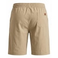 thumbnail image 4 of Men's Cotton Shorts Drawstring Elastic Waist Outdoor Active Shorts with Pockets Relaxed-Fit Vacation Shorts, 4 of 4