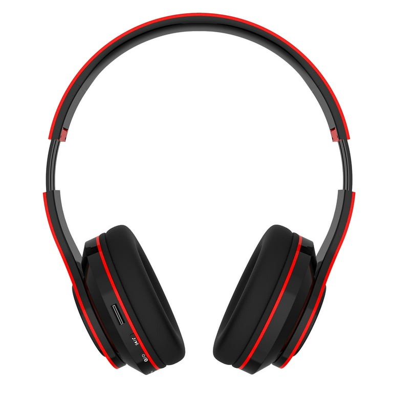Leyeet Wireless Headphones Super Bass Bluetooth Foldable Headphones Mic  Stereo Earphones over Ear Rechargeable Headset 