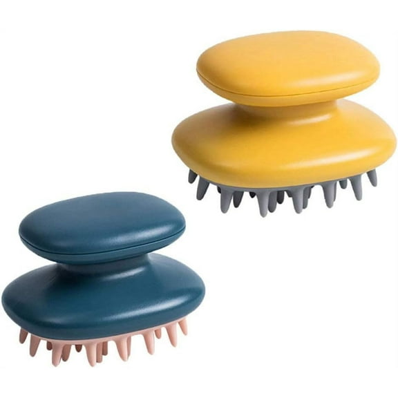 Handheld Shampooer 2pcs Hair Scalp Massager Wet and Dry Hair Shampoo Brush Scalp Massage Brush Head Massager Handheld Massagers