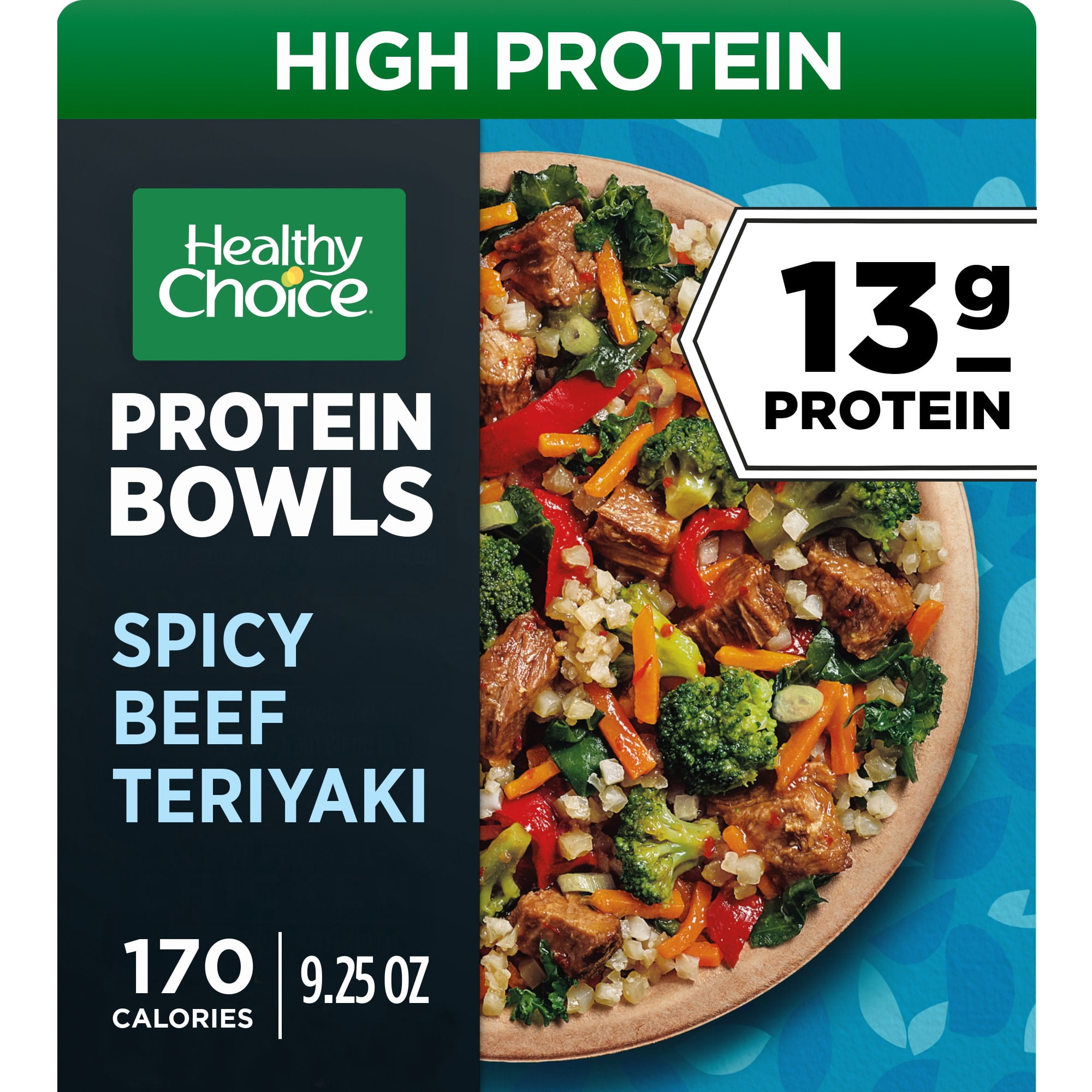 Healthy Choice Protein Bowls Spicy Beef Teriyaki, 13g Protein, High Protein Frozen Meal, 9.25 oz. Bowl