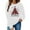 White, variant on Guzom Womens Pink Christmas Crewneck Sweatshirt - Long Sleeve with Buffalo Plaid Tree & Merry Christmas Graphic,Size XL