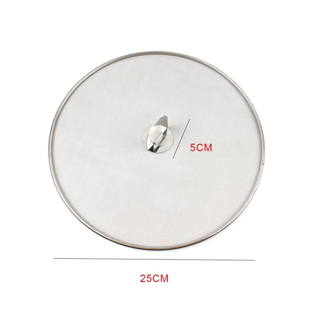 Maoww Grease Splatter Screen Pan Cover Stainless Steel Frying Pan Fine Mesh Stops Stove Oil Guard Pot Lid