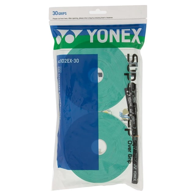 YONEX AC102EX-30 Super GRAP Roll Overgrip para raqueta (30 vueltas) (Verde)