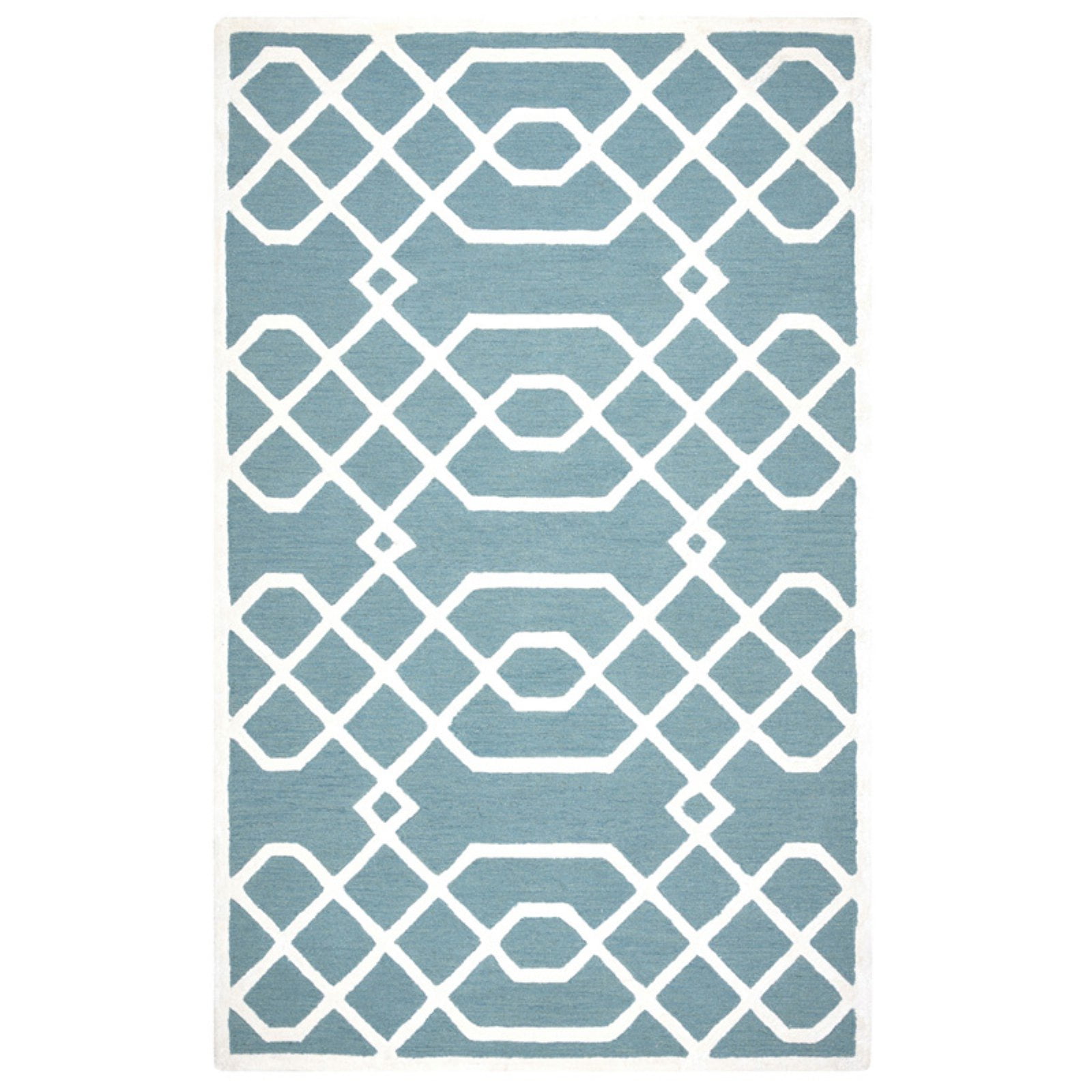 Rizzy Home Monroe Me076a Teal Off White Area Rug 9 Feet X 12