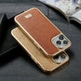thumbnail image 5 of Allytech Stylish Case Snakeskin Pattern PU Leather Case with Snakeskin Pattern Gold Plating Bumper Ultra Slim Case For iPhone 13 Pro Max,White, 5 of 5