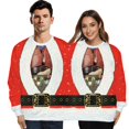 thumbnail image 3 of Suéter con estampado digital 3D para hombre y mujer, suéter siamés de dos piezas con estampado digital, para Navidad, Otoño e Invierno, 3 of 5