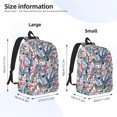 thumbnail image 4 of Daiia Flamingo And Zebra Vintage Canvas Backpack for Men and Women ,Hiking Backpack,Travel Laptop Bag for School,Large Capacity Backpack-, 4 of 8
