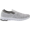 thumbnail image 3 of Deer Stags Kids' Eddy Jr. NoSox Slip-on Fashion Sneaker - White/Grey - 6 Big Kid Medium, 3 of 8