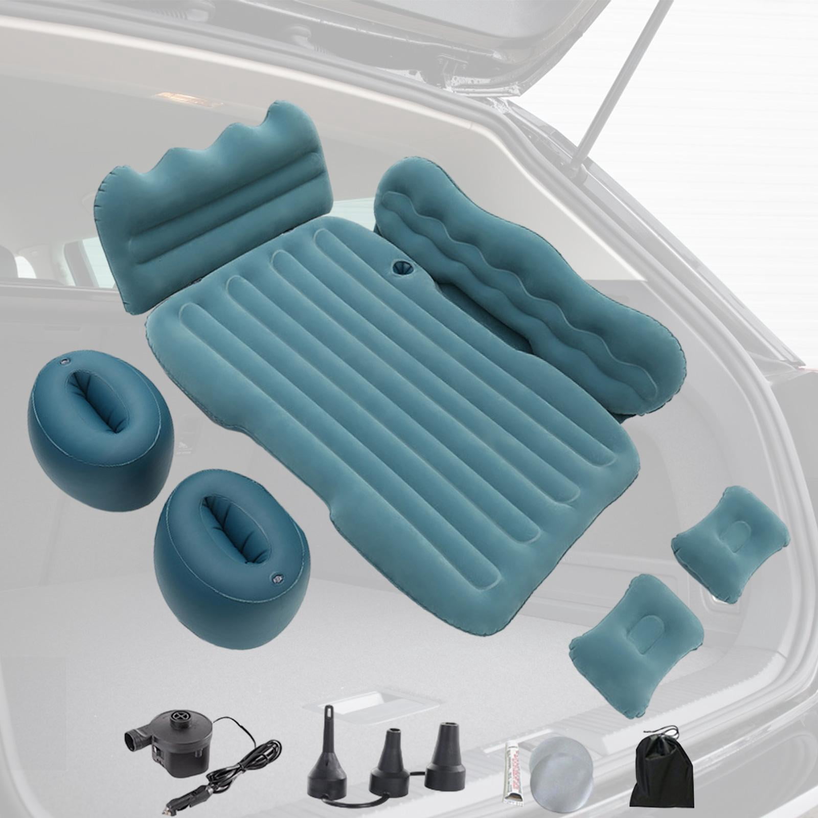 SunniMix Inflatable Car Air Mattress Camping Air Mattress Bed for MPV Automotive Green