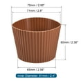 thumbnail image 2 of Uxcell Silicone Protective Anti-slip Bottom Mug Cup Sleeve Water Bottle Boot Brown 4 Pack, 2 of 5