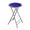 Royal Blue-Single, variant on Folding Stool - Backless 24-inch With 225lb Capacity For Kitchen Or Rec Room Portable Indoor Counter Bar Stools (blue)