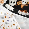 thumbnail image 4 of Homewish Art Halloween Ghost Bedding,Pumpkin Lantern Print Duvet Cover Full,Black Orange,Halloween Reversible,3 Pieces,1 Duvet Cover and 2 Pillowcases, 4 of 6