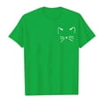 thumbnail image 4 of Short Sleeve Shirts for Girls Size 7/8 Summer Shirts Cute Tops Cartoon Cute Tops Graphic Tee Shirt Pullover T Shirt Trendy Shirts #Green(6-7 Years), 4 of 4