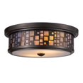 thumbnail image 1 of Elk Lighting Tiffany Flushs 2 Lumière Encastrée en Bronze Huilé, 1 of 2