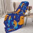 thumbnail image 4 of Throw Blanket for Couch Sofa and Bed, Colorful Yin Yang Super Soft Plush Throw Blanket, Fuzzy Cuteness Comfy Warm Washable Flannel Blanket & Throws for All Season 80"x60", 4 of 7