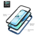 thumbnail image 4 of Dteck Case for iPhone 14 6.1 inch (2022 Release), Shockproof Dual Layer Rugged Clear Bumper Case with Built-in Screen Protector,Blue, 4 of 6