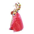 thumbnail image 2 of Muñeca coreana Hanbok, geisha, kimono, escultura, novedosa, estatua femenina independiente de 30 cm, muñeca asiática antigua para estantería o mesa. Estilo C, 2 of 8