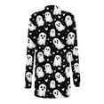 thumbnail image 3 of Drses‌‌ ‌‌‌‌‌‌‌‌‌‌‌‌Women's Halloween Pumpkin Print Cardigan - Long Sleeve Open Front Lightweight Coat, 3 of 6