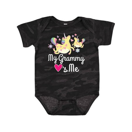 

Inktastic My Grammy Loves Me Unicorn Gift Baby Girl Bodysuit