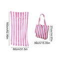 thumbnail image 3 of Integrated Beach Towel Bag with Shoulder & Backpack - Portable Swimming Towel, Stylish Geometric Design, Durable Nylon, Perfect for Beach, Travel & Camping,Pink, 3 of 6