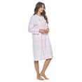 thumbnail image 2 of Casual Nights Women's Flannel Floral Long Sleeve Nightgown, 2 of 6
