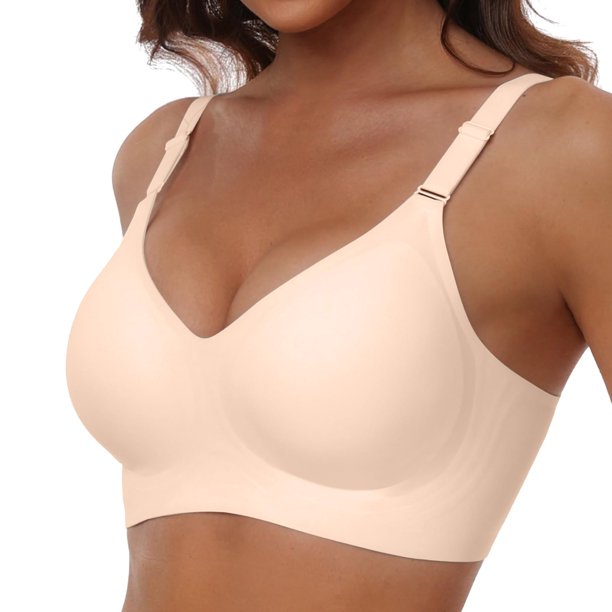 WILLBEST Brasier Mujer Sujetador Push Up Inalámbrico De Cobertura Completa Para Mujer, Sin Costuras Y Con Soporte Suave, Tallas Regulares Y Grandes.