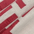 thumbnail image 4 of Ox Bay and Stacy Garcia 20" x 20" Red/Ivory Geometric Embroidered Cotton Blend Adult Decorative Throw Pillow, 4 of 8