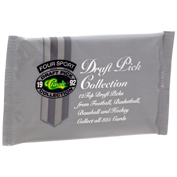 Classic 1992 Four Sport Draft Pick Collection Trading Card HOBBY Pack (12 Cards)