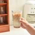 thumbnail image 6 of 16 oz Drinking Glasses, Set of 6 Hammered Glass Cups, Clear Heavy Base Stemmed Highball Water Glasses for Beer, Iced Coffee Cups, Cocktail Glasses, Wine, Iced Tea, Dishwasher Safe, 6 of 8