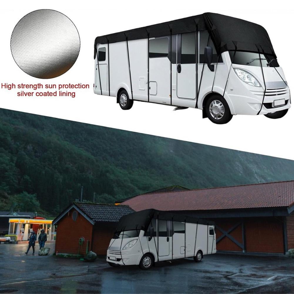KRONDO Heavy Duty RV Roof Cover, Sun Heat Defender for Travel Trailers, Waterproof & UV Resistant for RVs, Class A/B/C Motorhomes, Popup & Truck Campers, Fits 16ft to 41ft RVs