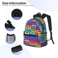 thumbnail image 4 of Fotbe Cassette Tapes Lightweight Casual Laptop Backpack for Men and Women, Daily use Waterproof backpack, Backpack for College, 4 of 7