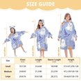 thumbnail image 4 of FORMRS Wearable Blanket Hoodie with Sleeves for Kids Cozy Flannel Sweatshirt, Blue Halloween, 4 of 7