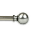 thumbnail image 2 of Domovina Elias 13/16" Single Curtain Rod-Color:Satin Nickel,Size:28-48", 2 of 2