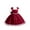 Burgundy, variant on Odeerbi Kids Girls Lace Embroidered Evening Dress Gowns Flower Girl Dress Summer Bow Slip Princess Birthday Dress Cute Formal Dresses Kids Girls Clothes