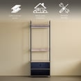 thumbnail image 3 of Ilios Innova | Perchero Industrial con Entrepaños y Cajonera. Closet Moderno y Organizador de Ropa, Estructura Metálica y Superficies de MDF., 3 of 9