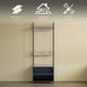 thumbnail image 3 of Ilios Innova | Perchero Industrial con Entrepaños y Cajonera. Closet Moderno y Organizador de Ropa, Estructura Metálica y Superficies de MDF., 3 of 9