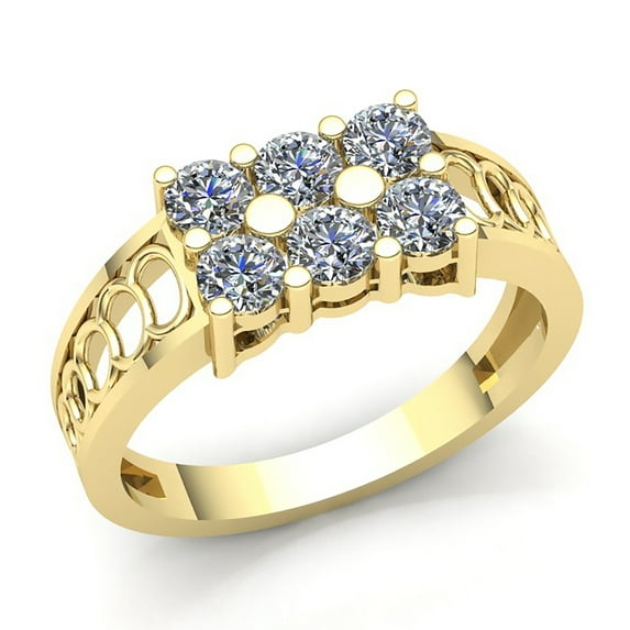 Genuine 1.5ct Round Cut Diamond Mens Classic Wedding Anniversary Band Solid 14K Rose, White or Yellow Gold IJ SI2