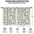 thumbnail image 2 of Blackout Kids Curtains,Teal Daisy Flower Big Blooms Pattern Childrens Insulated Curtains Set Of 2,Bedroom Essentials,Toddler Room Decor 42"x54", 2 of 5