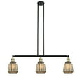 thumbnail image 5 of Innovations Lighting 213-S Chatham Chatham 3 Light 39" Wide Linear Chandelier - Nickel, 5 of 7