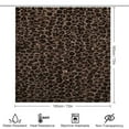 thumbnail image 2 of Leopard Print Shower Curtain Set Modern Bathroom Decor Mats 4pcs Fabric Bathroom Curtain Slip Floor Rug Toilet Lid, 2 of 6