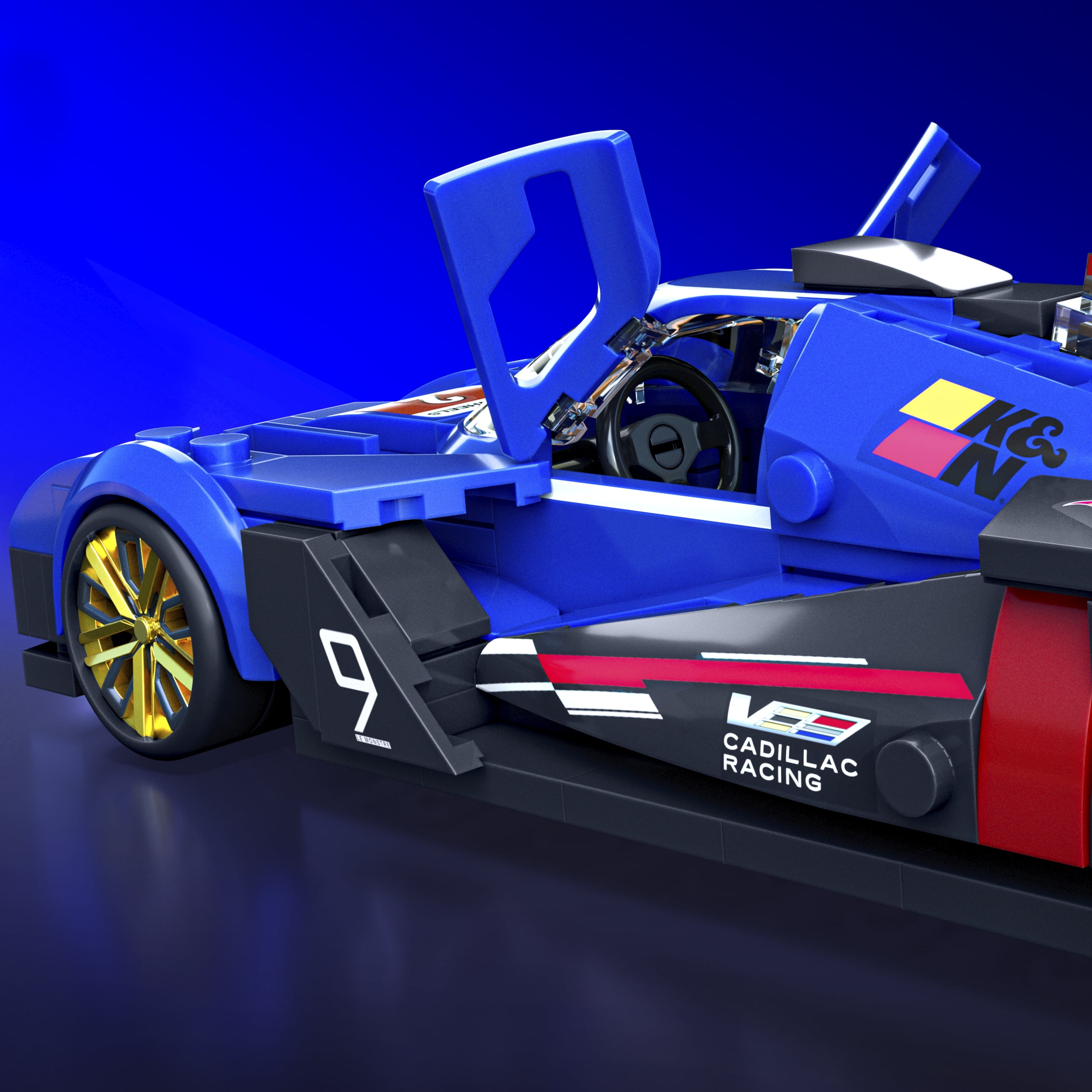 Mattel Brick Shop Hot Wheels Cadillac Project GTP Hypercar Building Toy Kit (236 Pieces), for Collectors