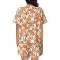 thumbnail image 3 of Bixox Women's Corgi Animal Printed Pajama Set 2 Piece Lounge Set Top and Shorts Soft Pajamas, Shorts with Pockets, 3 of 7
