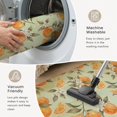thumbnail image 5 of Washable Area Rugs 6x9 FT Oranges Fruits Rugs for Living Room Non-Slip Soft Non-Shedding Low-Profile Rectangle Farmhouse Florals Vintage Brown Large Rug Carpet for Bedroom Dining Room Home Decor, 5 of 8