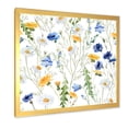thumbnail image 2 of Designart 'Wildflowers Clover Bell and Chamomile II' Traditional Framed Art Print, 2 of 4